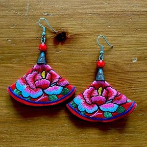 Large Boho Summer Statement Earrings